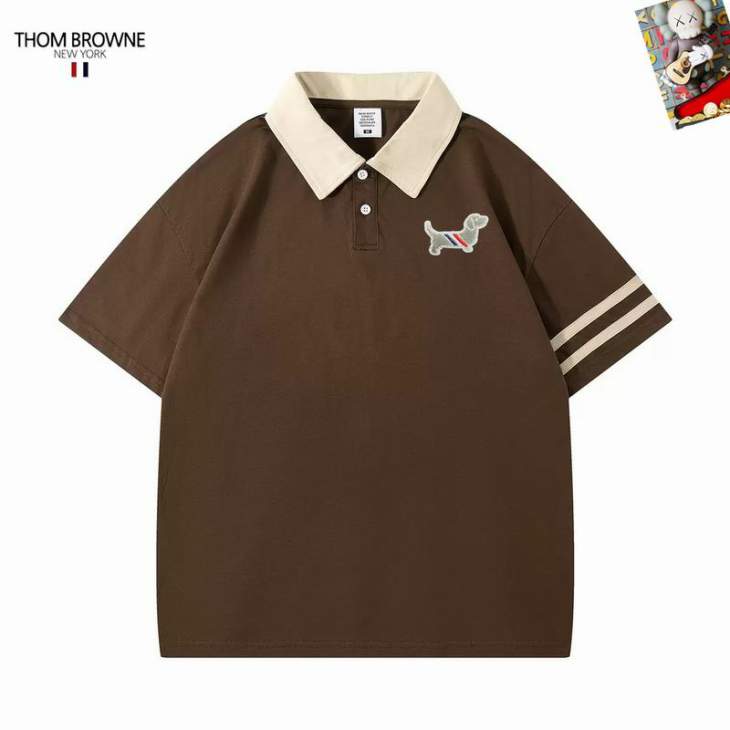 Picture of Thom Browne Polo Shirts Short _SKUThomBrowneM-3XL25tr3325431